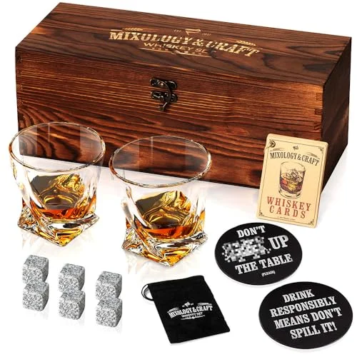 Whiskey Gift Set — stones 12 pieces (6 rocks